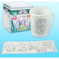 Tasse zum bemalen, 3 Meerjungfrauen-Motive Tasse zum bemalen, 3 Meerjungfrauen-Motive von LG-Imports