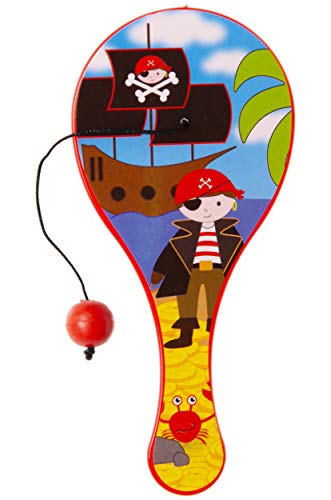 LG-Imports paddel mit Ballpiraten 12 cm rot LG-Imports paddel mit Ballpiraten 12 cm rot von LG