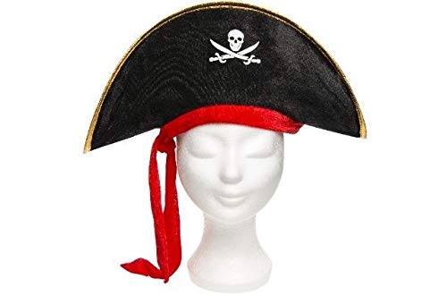 LG li9088 Chapeau de Pirate Avec Ruban Pour Enfant Mützen, Masken und Partyzubehör, Rot (RED/Rojo 40) von LG