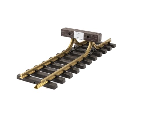 LGB – Oldtimer-Prellbock – 10320, gerades langes Gleiselement, Gleiserweiterung für Gartenbahn, Gleismaterial, Zubehör, Spur G, Maßstab 1:22,5 von Märklin