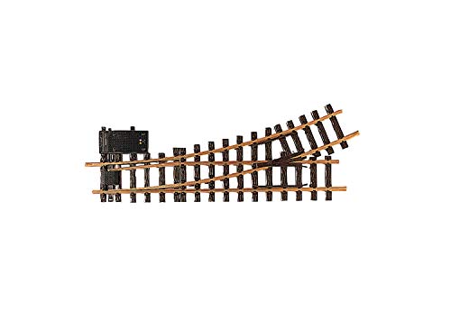 LGB – Elektrische Weiche Links R3 – 22,5° - 16150, Gleiserweiterung für Gartenbahn, Gleismaterial, Zubehör, Spur G, Maßstab 1:22,5 LGB – Elektrische Weiche Links R3 – 22,5° - 16150, Gleiserweiterung für Gartenbahn, Gleismaterial, Zubehör, Spur G, Maßstab 1:22,5 von LGB