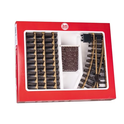 LGB Gartenbahn 19901 - Prellbock-Gleis-Set für den Außenbereich – Ergänzungsset für reibungslosen Betrieb Ihrer Gartenbahn, Spur G, Gleise und Prellbock LGB Gartenbahn 19901 - Prellbock-Gleis-Set für den Außenbereich – Ergänzungsset für reibungslosen Betrieb Ihrer Gartenbahn, Spur G, Gleise und Prellbock von Märklin