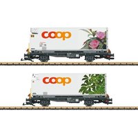 LGB 45885 G Containerwagen Set “coop®“, RhB, Ep. VI von LGB