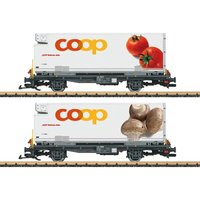 LGB 45888 SPUR G Containerwagen Set “coop®“, RhB, Ep. VI von LGB