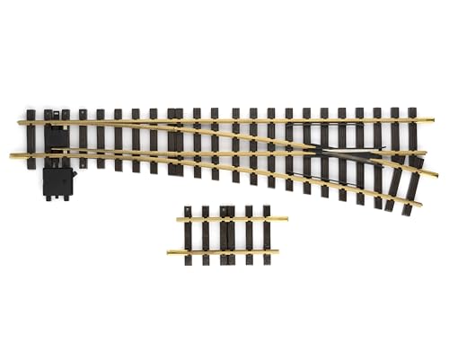 LGB – Handweiche rechts R5 – 15° - 18050, Gleiserweiterung für Gartenbahn, Gleismaterial, Zubehör, Spur G, Maßstab 1:22,5 LGB – Handweiche rechts R5 – 15° - 18050, Gleiserweiterung für Gartenbahn, Gleismaterial, Zubehör, Spur G, Maßstab 1:22,5 von LGB