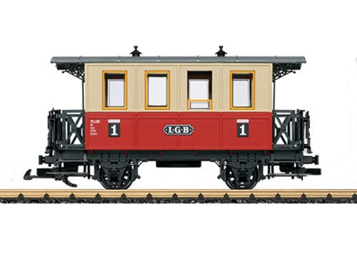 Personenwagen Spur G, rot-beige, Innenbänke, Gartenbahn Personenwagen Spur G, rot-beige, Innenbänke, Gartenbahn von LGB