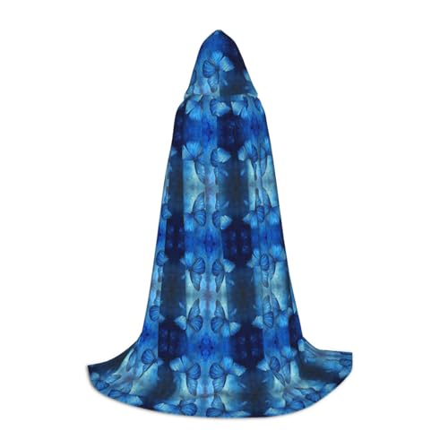 LGHDFYO Blauer Schmetterlings-Umhang, Kapuzenumhang, Cosplay-Kostüm, Unisex, Robecloak für Halloween, Karneval, Party LGHDFYO Blauer Schmetterlings-Umhang, Kapuzenumhang, Cosplay-Kostüm, Unisex, Robecloak für Halloween, Karneval, Party von LGHDFYO