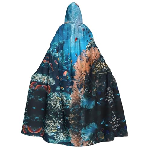 LGHDFYO Coral Reef Halloween Unisex Kapuzenumhang Leichte Erwachsene Cosplay Oberbekleidung LGHDFYO Coral Reef Halloween Unisex Kapuzenumhang Leichte Erwachsene Cosplay Oberbekleidung von LGHDFYO