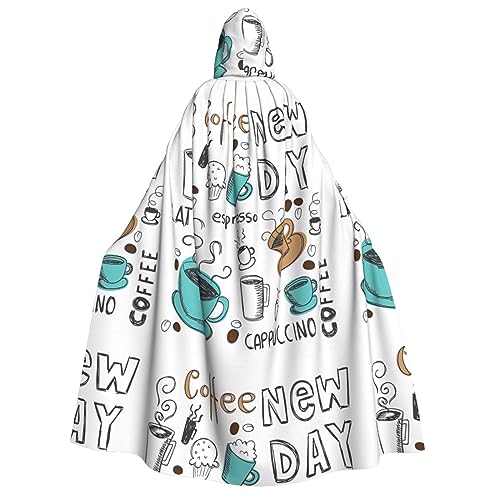 LGHDFYO Delicious Coffee Halloween Unisex Kapuzenumhang: leichte Cosplay-Oberbekleidung für Erwachsene LGHDFYO Delicious Coffee Halloween Unisex Kapuzenumhang: leichte Cosplay-Oberbekleidung für Erwachsene von LGHDFYO