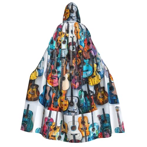 LGHDFYO Farbiger Akustik- und Gitarren-Umhang mit Kapuze, Unisex, leicht, für Erwachsene, Cosplay-Oberbekleidung LGHDFYO Farbiger Akustik- und Gitarren-Umhang mit Kapuze, Unisex, leicht, für Erwachsene, Cosplay-Oberbekleidung von LGHDFYO