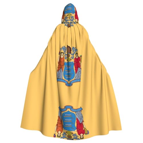LGHDFYO Flag Of New Jersey Unisex Kapuzenumhang Mittelalter-Kostüm mit angenähter Kapuze LGHDFYO Flag Of New Jersey Unisex Kapuzenumhang Mittelalter-Kostüm mit angenähter Kapuze von LGHDFYO