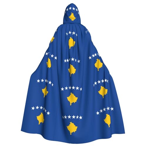 LGHDFYO Flagge des Kosovo Unisex Kapuzenumhang Mittelalter Kostüm mit angenähter Kapuze LGHDFYO Flagge des Kosovo Unisex Kapuzenumhang Mittelalter Kostüm mit angenähter Kapuze von LGHDFYO