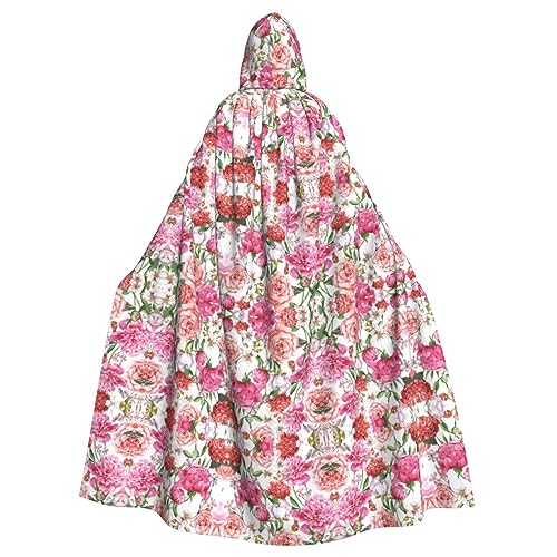 LGHDFYO Garden Peony Kapuzenumhang für Erwachsene, Unisex, Mittelalter-Kostüm mit angenähter Kapuze LGHDFYO Garden Peony Kapuzenumhang für Erwachsene, Unisex, Mittelalter-Kostüm mit angenähter Kapuze von LGHDFYO