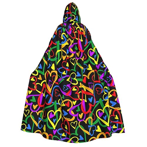 LGHDFYO Gay Pride Regenbogen Halloween Unisex Kapuzenumhang Leichte Erwachsene Cosplay Oberbekleidung LGHDFYO Gay Pride Regenbogen Halloween Unisex Kapuzenumhang Leichte Erwachsene Cosplay Oberbekleidung von LGHDFYO