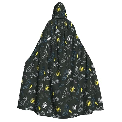 LGHDFYO Graffiti Skateboard Halloween Unisex Kapuzenumhang - Leichte Erwachsene Cosplay Oberbekleidung von LGHDFYO