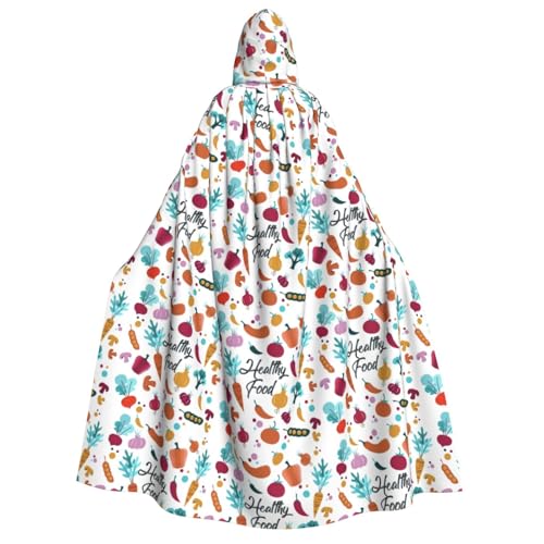 LGHDFYO Healthy Food Halloween Unisex Kapuzenumhang - Leichte Erwachsenen-Cosplay-Oberbekleidung LGHDFYO Healthy Food Halloween Unisex Kapuzenumhang - Leichte Erwachsenen-Cosplay-Oberbekleidung von LGHDFYO