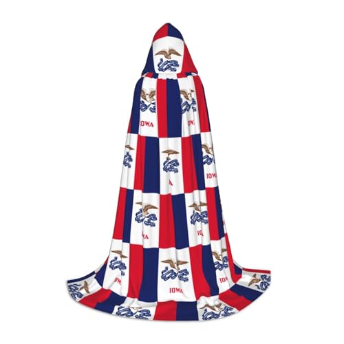 LGHDFYO Iowa Halloween-Umhang mit Staatsflagge, Kapuzenumhang, Cosplay-Kostüm, Unisex, Robecloak für Halloween, Karneval, Party LGHDFYO Iowa Halloween-Umhang mit Staatsflagge, Kapuzenumhang, Cosplay-Kostüm, Unisex, Robecloak für Halloween, Karneval, Party von LGHDFYO