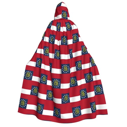 LGHDFYO Kapuzenumhang mit Georgia-Flagge, Unisex, leicht, für Erwachsene, Cosplay-Oberbekleidung LGHDFYO Kapuzenumhang mit Georgia-Flagge, Unisex, leicht, für Erwachsene, Cosplay-Oberbekleidung von LGHDFYO