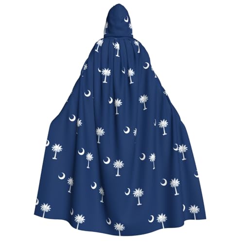 LGHDFYO Kapuzenumhang mit South Carolina Flagge, Unisex, leicht, für Erwachsene, Cosplay-Oberbekleidung von LGHDFYO