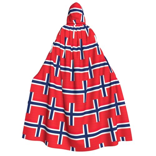 LGHDFYO Kapuzenumhang mit norwegischer Flagge, Unisex, leicht, für Erwachsene, Cosplay-Oberbekleidung LGHDFYO Kapuzenumhang mit norwegischer Flagge, Unisex, leicht, für Erwachsene, Cosplay-Oberbekleidung von LGHDFYO