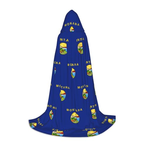 LGHDFYO Montana State Flag Halloween Umhang Kapuzenumhang Cosplay Kostüm Unisex Robecloak für Halloween Karneval Party LGHDFYO Montana State Flag Halloween Umhang Kapuzenumhang Cosplay Kostüm Unisex Robecloak für Halloween Karneval Party von LGHDFYO