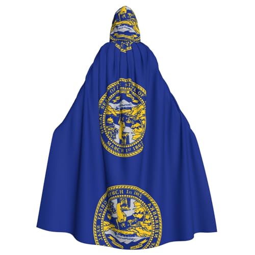 LGHDFYO Nebraska Flagge, Unisex, Kapuzenumhang, Mittelalter-Kostüm mit angenähter Kapuze LGHDFYO Nebraska Flagge, Unisex, Kapuzenumhang, Mittelalter-Kostüm mit angenähter Kapuze von LGHDFYO