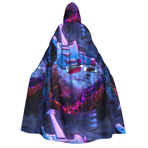 LGHDFYO Nette Gitarre Halloween Unisex Kapuzenumhang - Leichte Erwachsene Cosplay Oberbekleidung von LGHDFYO