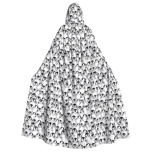 LGHDFYO Niedlicher Pinguin-Skizzenumhang für Halloween, Unisex, mit Kapuze, leichte Cosplay-Oberbekleidung für Erwachsene LGHDFYO Niedlicher Pinguin-Skizzenumhang für Halloween, Unisex, mit Kapuze, leichte Cosplay-Oberbekleidung für Erwachsene von LGHDFYO