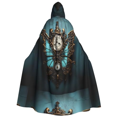 LGHDFYO Uhr Schmetterling Halloween Unisex Kapuzenumhang Leichte Erwachsene Cosplay Oberbekleidung LGHDFYO Uhr Schmetterling Halloween Unisex Kapuzenumhang Leichte Erwachsene Cosplay Oberbekleidung von LGHDFYO
