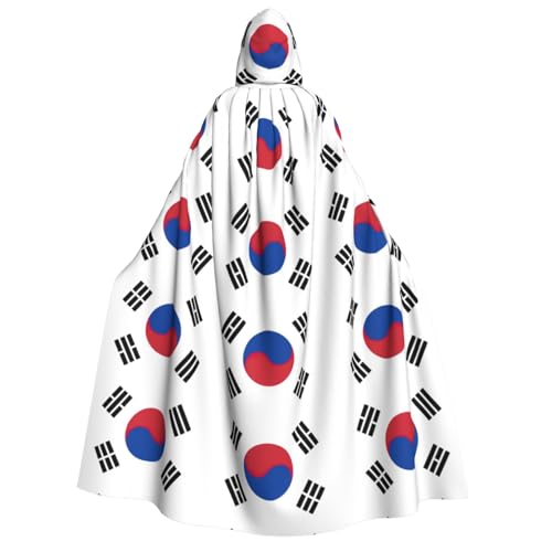 LGHDFYO Unisex Kapuzenumhang mit Flagge der Republik Korea: leichte Cosplay-Oberbekleidung für Erwachsene LGHDFYO Unisex Kapuzenumhang mit Flagge der Republik Korea: leichte Cosplay-Oberbekleidung für Erwachsene von LGHDFYO