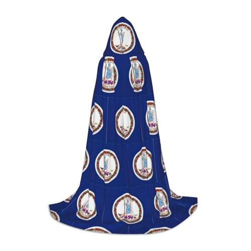 LGHDFYO Virginia State Flag Halloween Umhang Kapuzenumhang Cosplay Kostüm Unisex Robecloak für Halloween Karneval Party LGHDFYO Virginia State Flag Halloween Umhang Kapuzenumhang Cosplay Kostüm Unisex Robecloak für Halloween Karneval Party von LGHDFYO