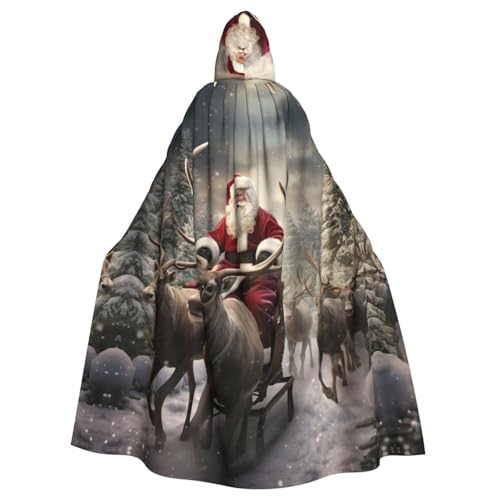 LGHDFYO Weihnachtsmann-Kostüm für Erwachsene, Unisex, mit Kapuze, mittelalterliches Kostüm mit angenähter Kapuze LGHDFYO Weihnachtsmann-Kostüm für Erwachsene, Unisex, mit Kapuze, mittelalterliches Kostüm mit angenähter Kapuze von LGHDFYO