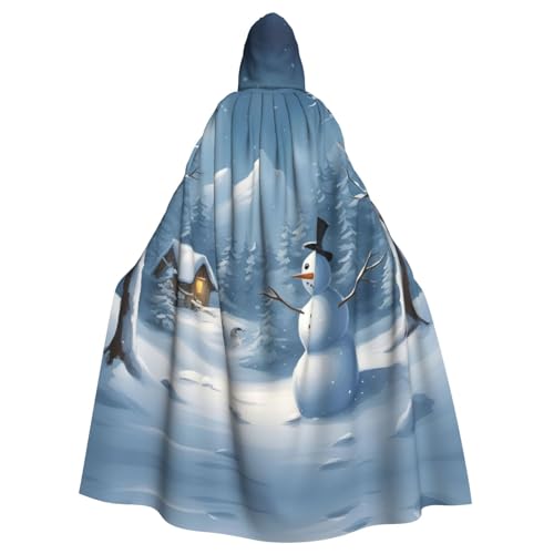 LGHDFYO Winter Schneemann Erwachsene Unisex Kapuzenumhang Mittelalterkostüm mit angenähter Kapuze LGHDFYO Winter Schneemann Erwachsene Unisex Kapuzenumhang Mittelalterkostüm mit angenähter Kapuze von LGHDFYO