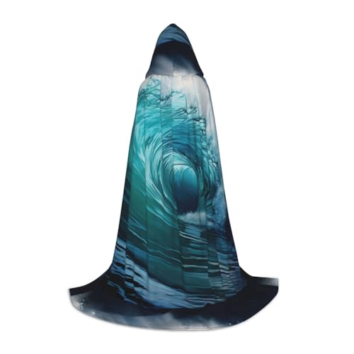 LGHDFYO Wunderschöner Halloween-Umhang mit Ozeanwellen, Kapuzenumhang, Cosplay-Kostüm, Unisex, Robecloak für Halloween, Karneval, Party LGHDFYO Wunderschöner Halloween-Umhang mit Ozeanwellen, Kapuzenumhang, Cosplay-Kostüm, Unisex, Robecloak für Halloween, Karneval, Party von LGHDFYO