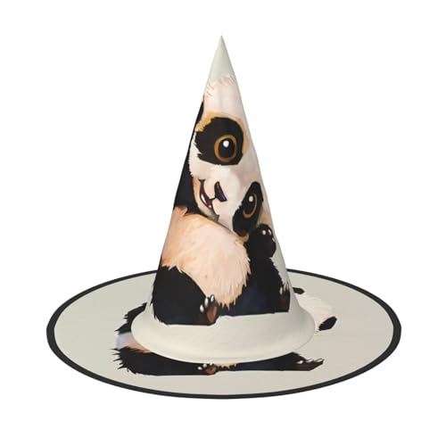 1PC Halloween Hut - Niedlicher kleiner Panda Druck Hexen Dekor Party Rollenspiel Zubehör Magic Wizard Cap für Frauen Männer 1PC Halloween Hut - Niedlicher kleiner Panda Druck Hexen Dekor Party Rollenspiel Zubehör Magic Wizard Cap für Frauen Männer von LGHHGY