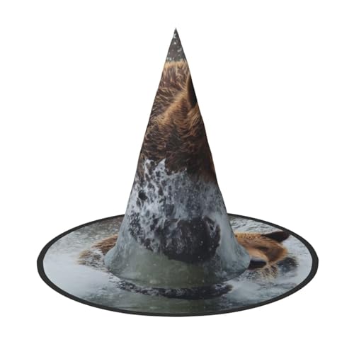 LGHHGY 1 PC Halloween Hut - Bär Laufen Druck Hexen Dekor Party Rollenspiel Zubehör Magic Wizard Cap für Frauen Männer LGHHGY 1 PC Halloween Hut - Bär Laufen Druck Hexen Dekor Party Rollenspiel Zubehör Magic Wizard Cap für Frauen Männer von LGHHGY