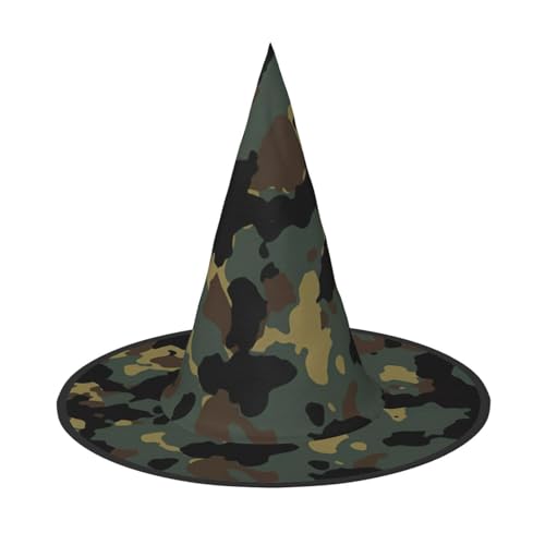 LGHHGY 1PC Halloween Hut - Camouflage Muster Druck Hexen Dekor Party Rollenspiel Zubehör Magic Wizard Cap für Frauen Männer LGHHGY 1PC Halloween Hut - Camouflage Muster Druck Hexen Dekor Party Rollenspiel Zubehör Magic Wizard Cap für Frauen Männer von LGHHGY