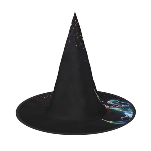 LGHHGY 1PC Halloween Hut - Dinosaurier Druck Hexen Dekor Party Rollenspiel Zubehör Magic Wizard Cap für Frauen Männer LGHHGY 1PC Halloween Hut - Dinosaurier Druck Hexen Dekor Party Rollenspiel Zubehör Magic Wizard Cap für Frauen Männer von LGHHGY