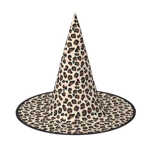 LGHHGY 1PC Halloween Hut - Leopard Print Hexen Dekor Party Rollenspiel Zubehör Magic Wizard Cap für Frauen Männer von LGHHGY