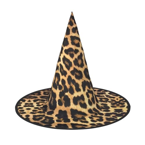 LGHHGY 1PC Halloween Hut - Leopard Print Hexen Dekor Party Rollenspiel Zubehör Magic Wizard Cap für Frauen Männer von LGHHGY