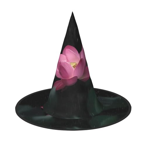 LGHHGY 1PC Halloween Hut - Lotus Blume Druck Hexen Dekor Party Rollenspiel Zubehör Magic Wizard Cap für Frauen Männer LGHHGY 1PC Halloween Hut - Lotus Blume Druck Hexen Dekor Party Rollenspiel Zubehör Magic Wizard Cap für Frauen Männer von LGHHGY