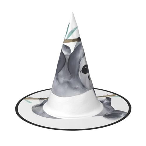 LGHHGY 1PC Halloween Hut - Lustige Koalas Druck Hexen Dekor Party Rollenspiel Zubehör Magic Wizard Cap für Frauen Männer von LGHHGY