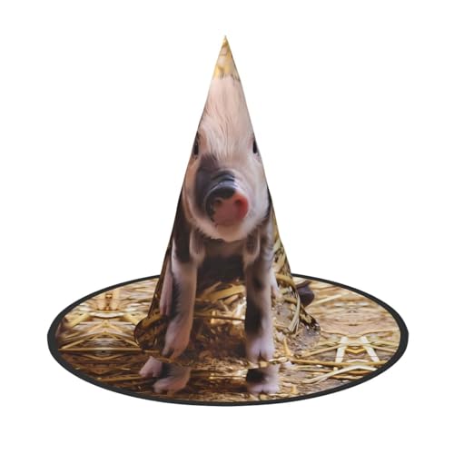 LGHHGY 1PC Halloween Hut - Niedliche Schwein Druck Hexen Dekor Party Rollenspiel Zubehör Magic Wizard Cap für Frauen Männer LGHHGY 1PC Halloween Hut - Niedliche Schwein Druck Hexen Dekor Party Rollenspiel Zubehör Magic Wizard Cap für Frauen Männer von LGHHGY