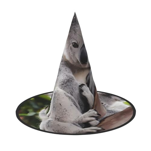 LGHHGY 1PC Halloween Hut - Niedlicher Koala-Druck Hexen Dekor Party Rollenspiel Zubehör Magic Wizard Cap für Frauen Männer LGHHGY 1PC Halloween Hut - Niedlicher Koala-Druck Hexen Dekor Party Rollenspiel Zubehör Magic Wizard Cap für Frauen Männer von LGHHGY