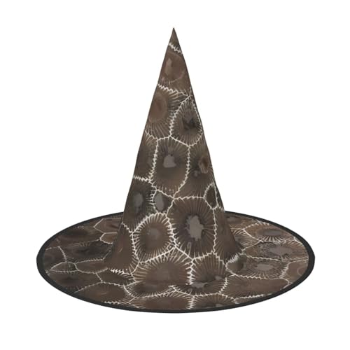 LGHHGY 1PC Halloween Hut - Petoskey Steindruck Hexen Dekor Party Rollenspiel Zubehör Magic Wizard Cap für Frauen Männer von LGHHGY