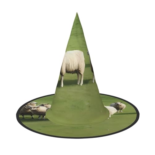 LGHHGY 1PC Halloween Hut - Schafe und Lämmer Druck Hexen Dekor Party Rollenspiel Zubehör Magic Wizard Cap für Frauen Männer LGHHGY 1PC Halloween Hut - Schafe und Lämmer Druck Hexen Dekor Party Rollenspiel Zubehör Magic Wizard Cap für Frauen Männer von LGHHGY