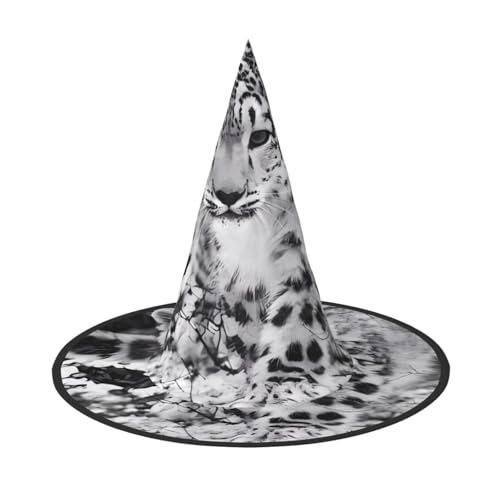 LGHHGY 1PC Halloween Hut - Schnee Leopard Druck Hexen Dekor Party Rollenspiel Zubehör Magic Wizard Cap für Frauen Männer LGHHGY 1PC Halloween Hut - Schnee Leopard Druck Hexen Dekor Party Rollenspiel Zubehör Magic Wizard Cap für Frauen Männer von LGHHGY