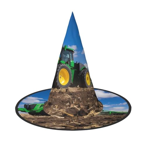 LGHHGY 1PC Halloween Hut - Traktor Bauernhof Druck Hexen Dekor Party Rollenspiel Zubehör Magic Wizard Cap für Frauen Männer LGHHGY 1PC Halloween Hut - Traktor Bauernhof Druck Hexen Dekor Party Rollenspiel Zubehör Magic Wizard Cap für Frauen Männer von LGHHGY