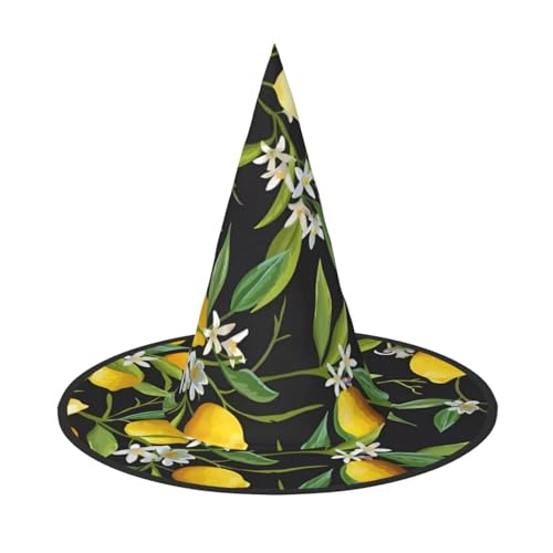 LGHHGY 1PC Halloween Hut - Zitronen- und Blumendruck Hexen Dekor Party Rollenspiel Zubehör Magic Wizard Cap für Frauen Männer LGHHGY 1PC Halloween Hut - Zitronen- und Blumendruck Hexen Dekor Party Rollenspiel Zubehör Magic Wizard Cap für Frauen Männer von LGHHGY