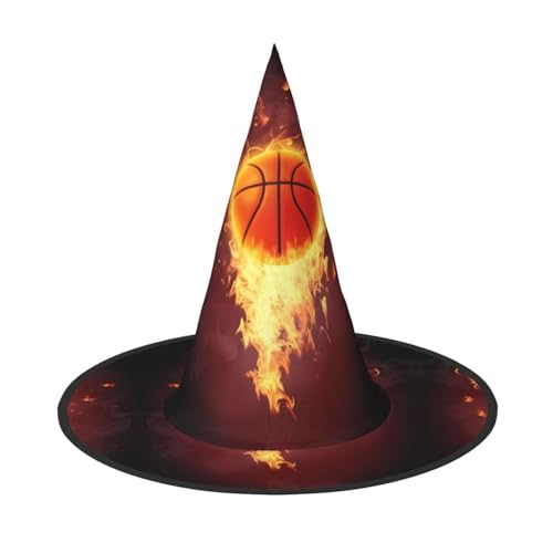 LGHHGY 2 Stück Halloween-Hut – Basketball-Druck, Hexen-Dekor, Party, Rollenspiel-Zubehör, magische Zauberer-Kappe für Damen, Herren LGHHGY 2 Stück Halloween-Hut – Basketball-Druck, Hexen-Dekor, Party, Rollenspiel-Zubehör, magische Zauberer-Kappe für Damen, Herren von LGHHGY